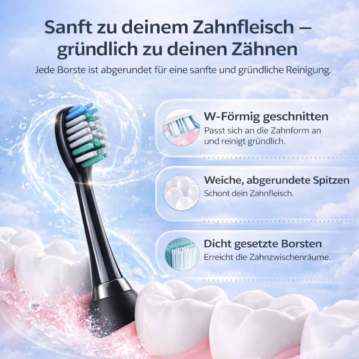 HelloWhite Sonic S100 – Sonic-Zahnbürste mit Timer & 5 Modi HelloWhite